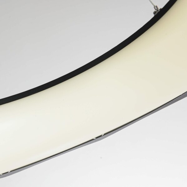 LED luster na lanku REUS LED/36W/230V 4000K pr. 61 cm čierna