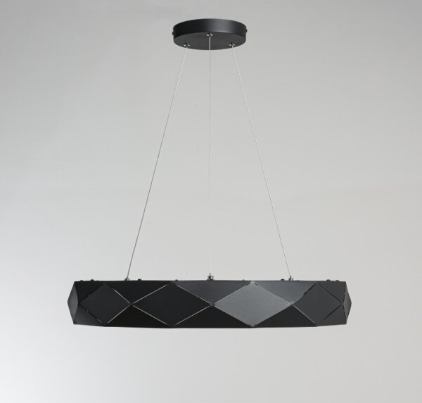LED luster na lanku REUS LED/36W/230V 4000K pr. 61 cm čierna