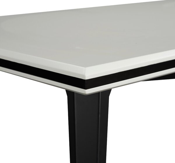 JEDÁLENSKÝ STÔL, čierna, biela, 180/90/76 cm MID.YOU - Online Only jedálne, Online Only