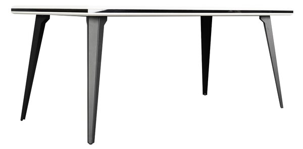 JEDÁLENSKÝ STÔL, čierna, biela, 180/90/76 cm MID.YOU - Online Only jedálne, Online Only