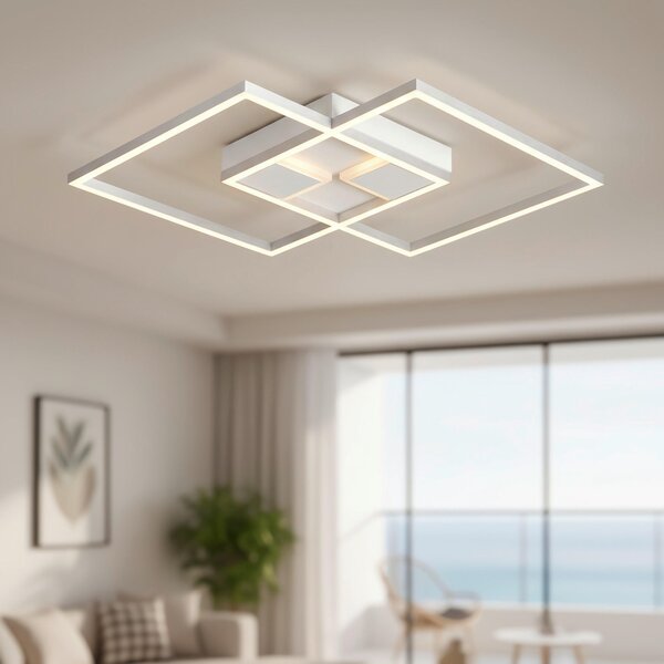 STROPNÉ LED SVIETIDLO, 42/42/4,5 cm Boxxx - Interiérové svietidlá