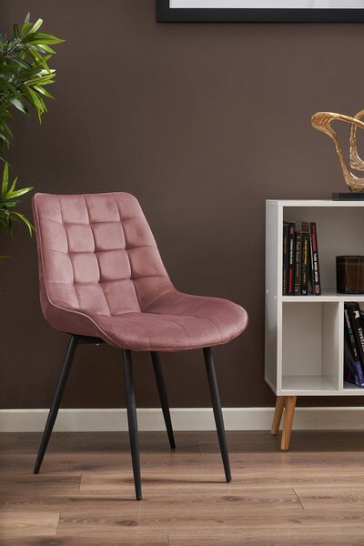 INLEA Jedálenská stolička 4 kusy ARDEN - rose gold