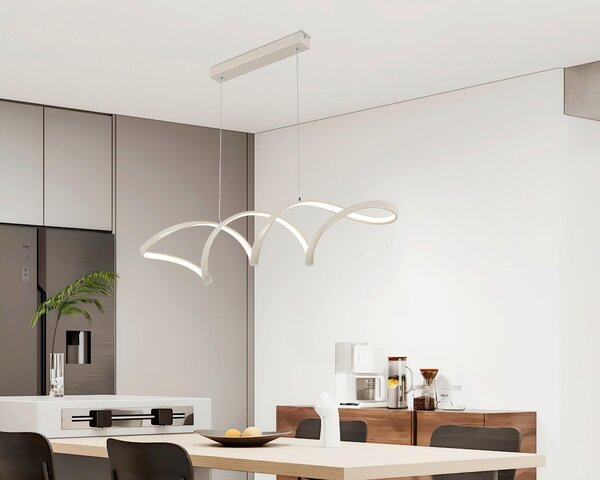 ZÁVESNÉ LED SVIETIDLO, 100/22/120 cm Novel - Interiérové svietidlá