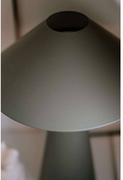 Globen Lighting stolová lampa Cannes, zelená, výška 40 cm, Zelená, Obývacia izba / jedáleň, kov, Škandinávsky, Stojacie svietidlo