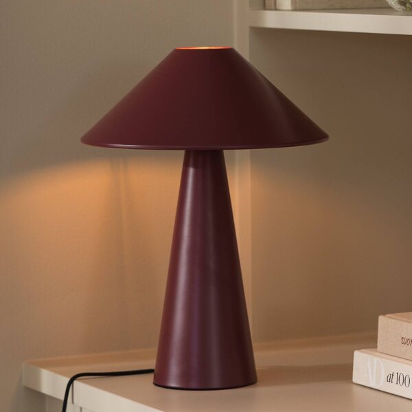Globen Lighting stolová lampa Cannes, červená, kov, výška 40 cm, Červená, Obývacia izba / jedáleň, kov, Škandinávsky, Stojacie svietidlo