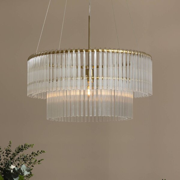 Globen Lighting závesné svietidlo HOOK 60, sklo, transparentné, Jasné / priehľadné, Obývacia izba / jedáleň, Sklo, Dizajn, Závesné svietidlo