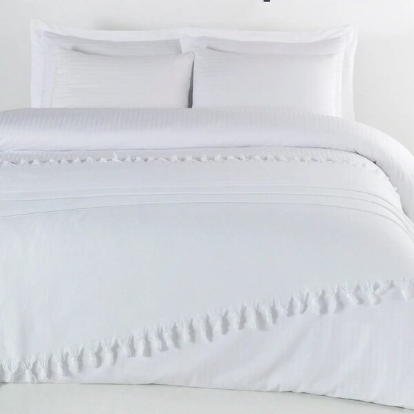 Denizli Concept Jemný tkaný prehoz na pohovku aj posteľ SIRTI biely biela 180x220 cm