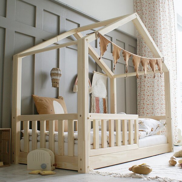 Detská posteľ HouseBed KODAŇ PLZ 190/90 prírodne prevedenie