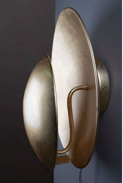 Globen Lighting nástenné svetlo ORBIT, mosadz, 30 cm, Mosadz / zlato, Obývacia izba / jedáleň, kov, Dizajn, Nástenné svietidlo