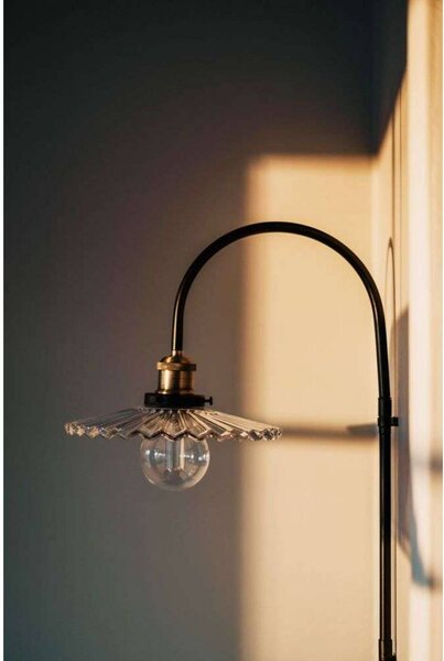Globen Lighting nástenné svetlo COBBLER, číre, výška 75 cm, Jasné / priehľadné, Obývacia izba / jedáleň, Sklo, Vintage, Nástenné svietidlo