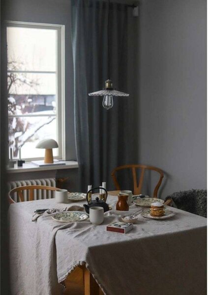Globen Lighting závesné svietidlo COBBLER, číre, Ø 25 cm, Jasné / priehľadné, Obývacia izba / jedáleň, Sklo, Vintage, Závesné svietidlo