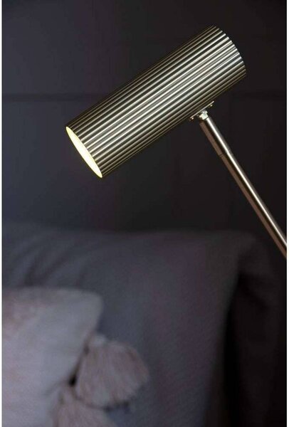 Globen Lighting stolová lampa Hubble READ, mosadz Výška 45 cm, Mosadz / zlato, Obývacia izba / jedáleň, kov, Dizajn, Stojacie svietidlo