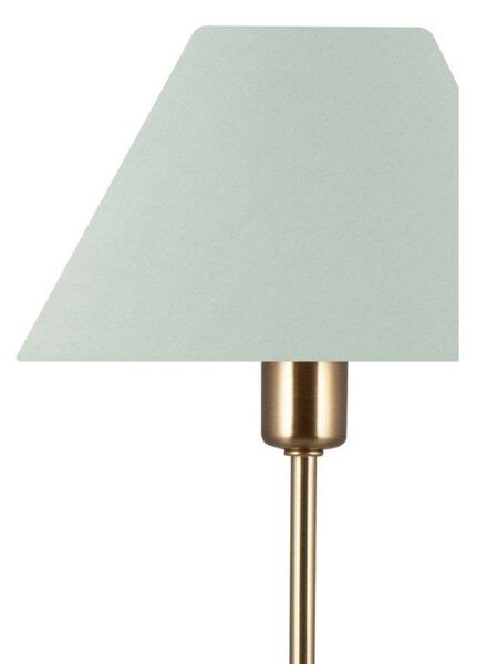 Globen Lighting stolová lampa IRIS, zelená, výška 51 cm, Zelená, Obývacia izba / jedáleň, Textil / látka / hodváb, Vintage, Stojacie svietidlo