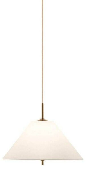 Globen Lighting závesné svietidlo IRIS, krémová, Ø 25 cm, Krémová / jantárovo žltá, Obývacia izba / jedáleň, Textil / látka / hodváb, Vintage, Závesné svietidlo