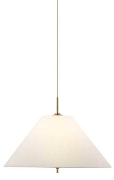 Globen Lighting závesné svietidlo IRIS, krémová, Ø 50 cm, Krémová / jantárovo žltá, Obývacia izba / jedáleň, Textil / látka / hodváb, Vintage, Závesné svietidlo