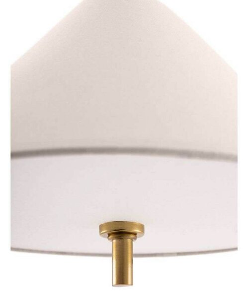 Globen Lighting závesné svietidlo IRIS, krémová, Ø 25 cm, Krémová / jantárovo žltá, Obývacia izba / jedáleň, Textil / látka / hodváb, Vintage, Závesné svietidlo