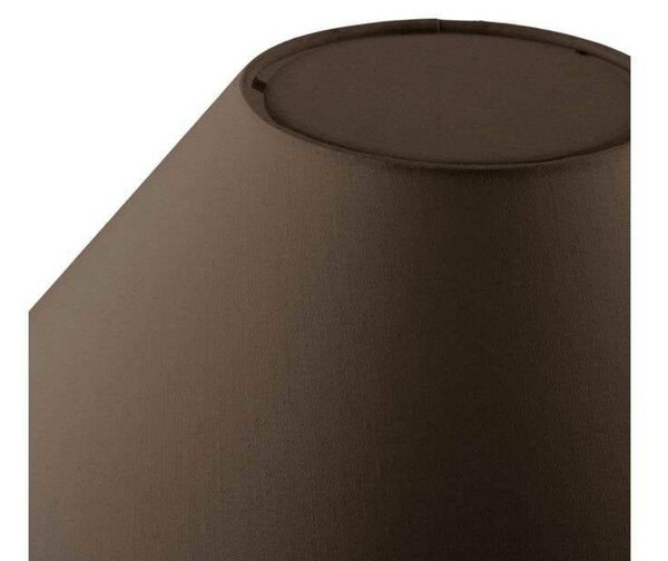 Globen Lighting stolová lampa IRIS, hnedá, výška 39 cm, Hnedá / hrdzavá, Obývacia izba / jedáleň, Textil / látka / hodváb, Vintage, Stojacie svietidlo