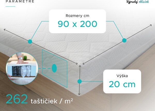 Kokosový matrac COCO MAXI 20 cm 90 x 200 cm Ochrana matraca: BEZ chrániče matraca