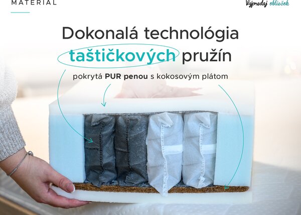 Kokosový matrac COCO MAXI 20 cm 90 x 200 cm Ochrana matraca: BEZ chrániče matraca