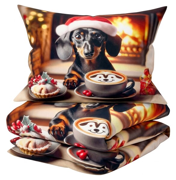 3D flanelové obliečky z mikrovlákna WARM WOOFS farebné + obliečka na vankúšik 40x50 cm zdarma Rozmer obliečky: 70 x 90 cm | 140 x 200 cm