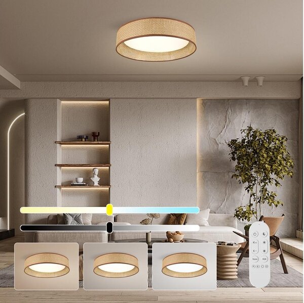 Immax NEO 07288L - LED+CCT stmievateľné stropné svietidlo LONA 36W/230V pr. 45,5 cm+ DO