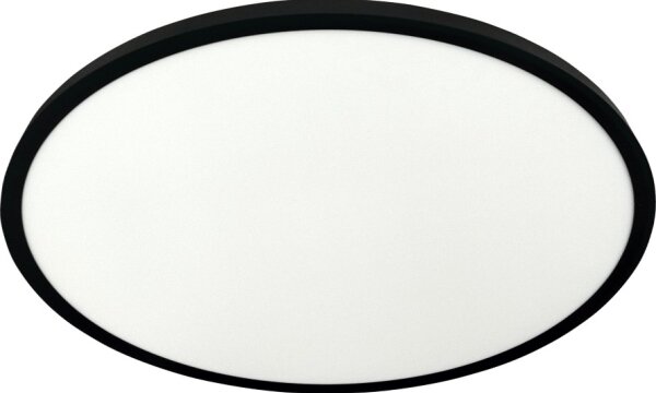 LED stropné svietidlo LED/40W/230V 3000/4000/6500K pr. 50 cm čierne