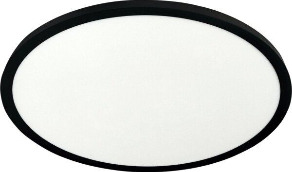 LED stropné svietidlo LED/32W/230V 3000/4000/6500K pr. 40 cm čierna