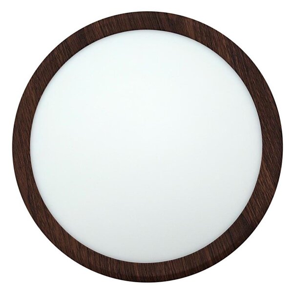 LED stropné svietidlo LED/18W/230V s prepínateľnou teplotou svetla 3000/4000/6500K, priemer 23 cm, hnedé