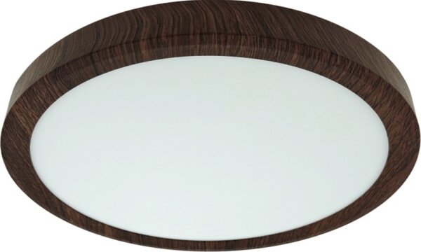 LED stropné svietidlo LED/18W/230V s prepínateľnou teplotou svetla 3000/4000/6500K, priemer 23 cm, hnedé