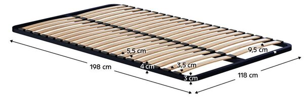 NovýNábytok.sk Lamelový rošt 200x120 cm Kvantobello . Vlastná spoľahlivá doprava až k Vám domov. 1116372
