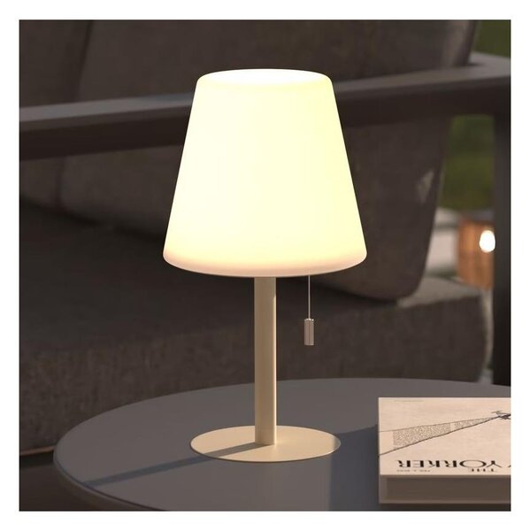 Atmosphera - LED RGB Nabíjacia vonkajšia stolná lampa ZACK LED/3,7V IP44 béžová