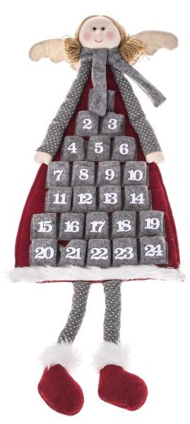 Dakls Závesný textilný adventný kalendár Anjel UNI