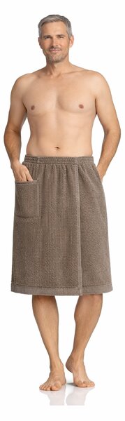 Rento kilt do sauny, pánsky 70x145cm hnedý