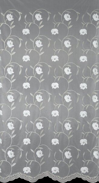 ZÁCLONA NA KRÚŽKOCH AMIRI 140X250 CM VZOROVANÁ