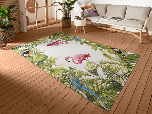 Hanse Home , Kusový koberec Flair 105616 Tropical Birds Multicolored – na von aj na doma, 200x285, viacfarebná, chodba / predsieň