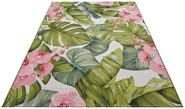 Hanse Home, Kusový koberec Flair 105615 Tropical Multicolored – na von aj na doma, 120x180, viacfarebná, chodba / predsieň