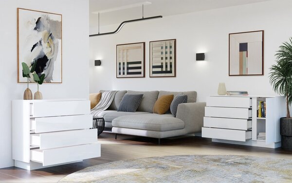 TP Living Komoda Amber 85 cm biela II