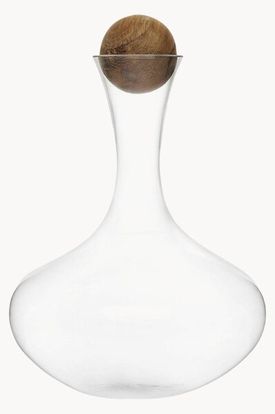 Ručne fúkaný dekantér's drevenou zátkou Eden, 2 l
