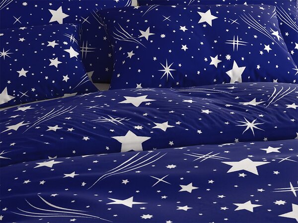 Polybavlnené obliečky NIGHT SKY POLY modré Rozmer obliečky: 70 x 90 cm | 140 x 200 cm