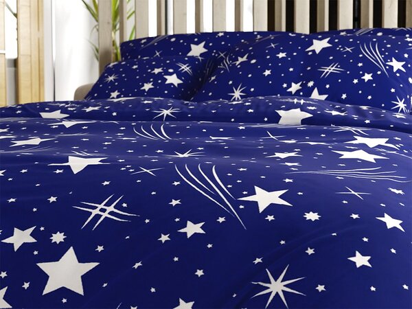 Polybavlnené obliečky NIGHT SKY POLY modré Rozmer obliečky: 70 x 90 cm | 140 x 200 cm