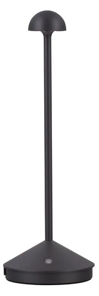 Vonkajšia stolová lampa Lumo tmavá sivá