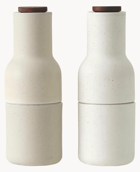 Mlynčeky na soľ a korenie's vrchnákmi z orechového dreva Bottle Grinder, 2 ks