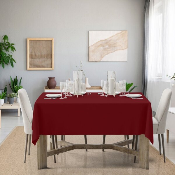 Obrus Standard bordový Farba Bordová Rozmery 90x90 cm
