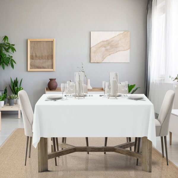 Obrus Standard biely Farba Biela Rozmery 90x90 cm