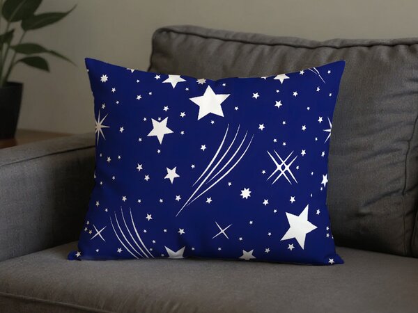 Polybavlnená obliečka na vankúš NIGHT SKY POLY 50x70 cm, modrá
