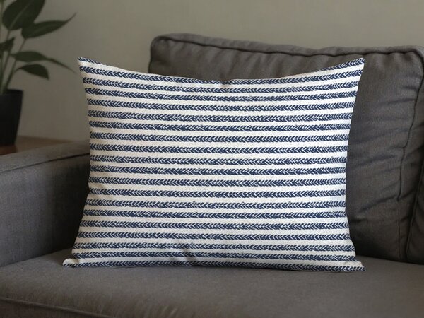 Polybavlnená obliečka na vankúš NAVYSTA POLY 70x90 cm, modro-biela
