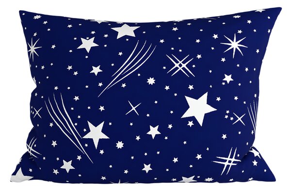 Polybavlnená obliečka na vankúš NIGHT SKY POLY 70x90 cm, modrá