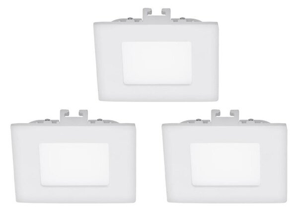 Eglo 94733 - SADA 3x LED podhľadové svietidlo FUEVA 1 LED/2,7W/230V