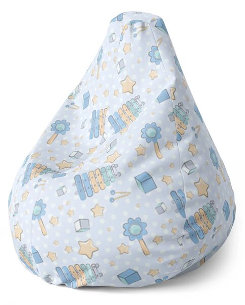 Sablio Sedací vak Pear Zvonkohra - 70 x 95 x 15 cm