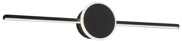 Toolight - Nástenná lampa Round LED - čierna - APP848-1W